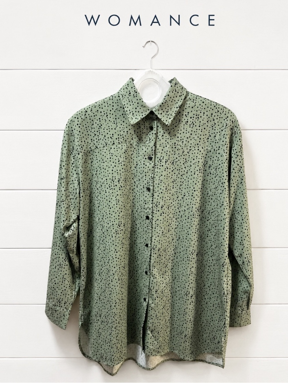 WOMANCE – Green Polka Dot Tunic Size XS